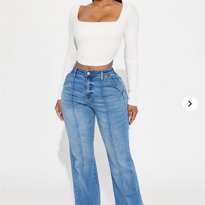 Stretch flare trouser Jeans- new